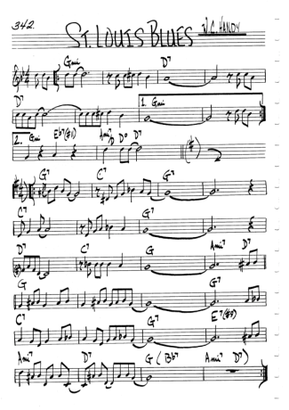 The Real Book of Jazz St Louis Blues score for Violin
