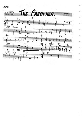 The Real Book of Jazz The Preacher score for Flute