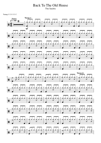 The Smiths  score for Drums