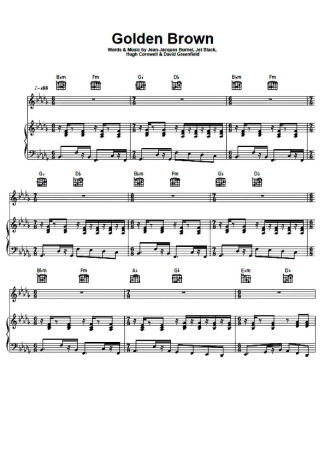 The Stranglers  score for Piano