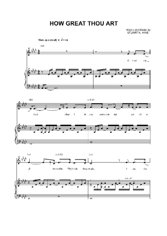 Traditional  score for Piano