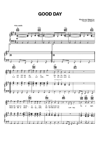 Twenty One Pilots Good Day score for Piano