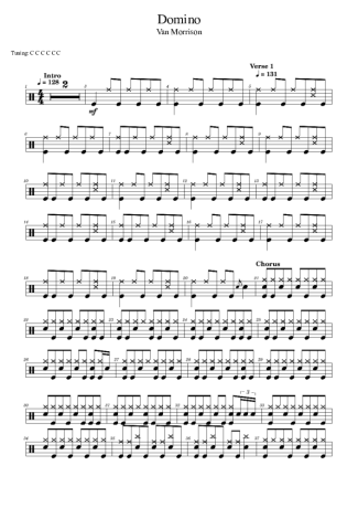 Van Morrison  score for Drums